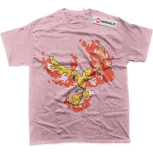 Moltres T-Shirt, Pokemon True Fan Shirt SHIN1712092138 - Pink
