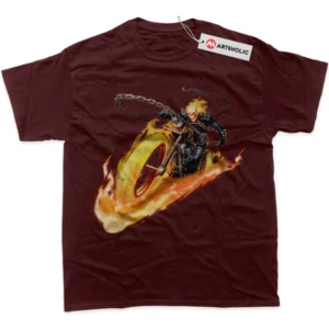 Ghost Rider T-Shirt, Marvel Comics True Fan Shirt SHIN1712092139 - Wine Red
