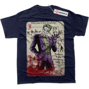 Joker T-Shirt, DC Comics True Fan Shirt SHIN1712092140 - Navy