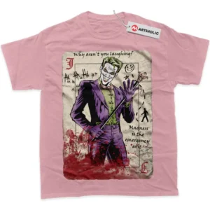 Joker T-Shirt, DC Comics True Fan Shirt SHIN1712092140 - Pink