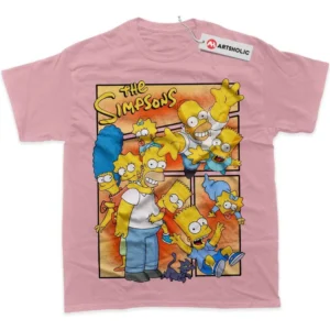 The Simpsons T-Shirt, Animated True Fan Shirt SHIN1712092141 - Pink