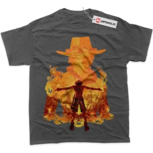 Portgas D Ace T-Shirt, One Piece True Fan Shirt SHIN1712092142 - Coffee