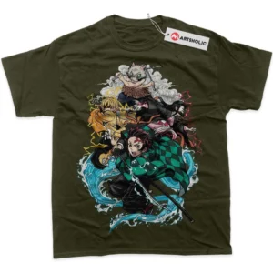Demon Slayer T-Shirt, Anime True Fan Shirt SHIN1712092147 - Army Green
