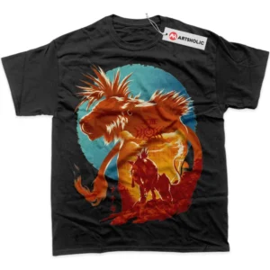 Red XIII T-Shirt, Final Fantasy True Fan Shirt SHIN1712092151 - Black