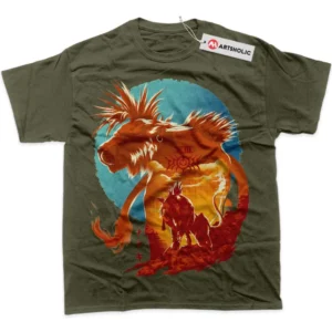 Red XIII T-Shirt, Final Fantasy True Fan Shirt SHIN1712092151 - Army Green