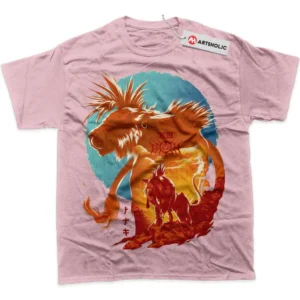 Red XIII T-Shirt, Final Fantasy True Fan Shirt SHIN1712092151 - Pink