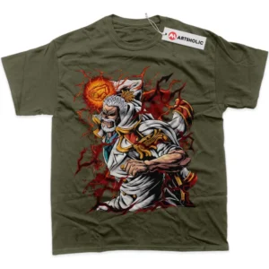 Monkey D Garp T-Shirt, One Piece True Fan Shirt SHIN1712092152 - Army Green