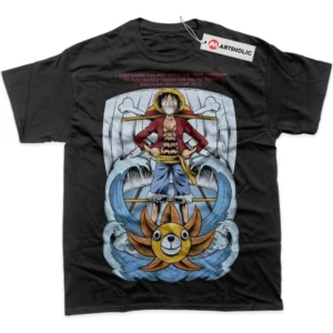 Monkey D Luffy T-Shirt, One Piece True Fan Shirt SHIN1712092153 - Black