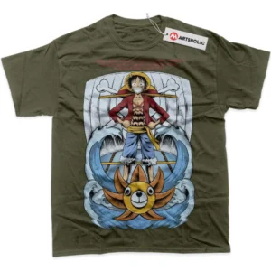 Monkey D Luffy T-Shirt, One Piece True Fan Shirt SHIN1712092153 - Army Green