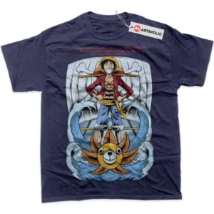 Monkey D Luffy T-Shirt, One Piece True Fan Shirt SHIN1712092153 - Navy