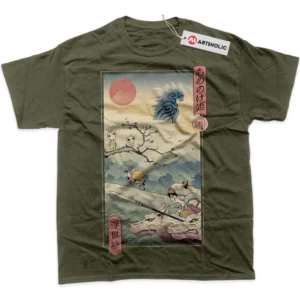 Princess Mononoke T-Shirt, Studio Ghibli True Fan Shirt SHIN1712092155 - Army Green