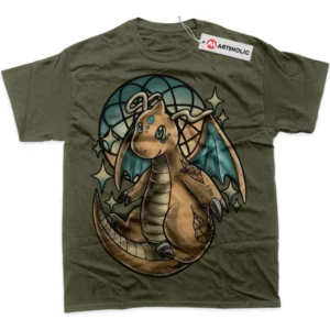 Dragonite T-Shirt, Pokemon True Fan Shirt SHIN1712092156 - Army Green