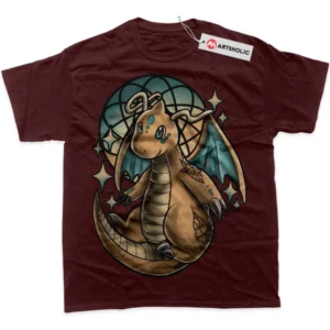 Dragonite T-Shirt, Pokemon True Fan Shirt SHIN1712092156 - Wine Red