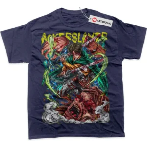 Levi Ackerman T-Shirt, Attack On Titan True Fan Shirt SHIN1712092157 - Navy