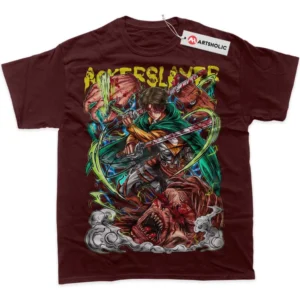 Levi Ackerman T-Shirt, Attack On Titan True Fan Shirt SHIN1712092157 - Wine Red