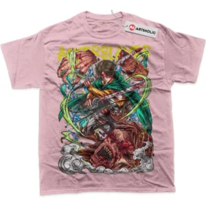 Levi Ackerman T-Shirt, Attack On Titan True Fan Shirt SHIN1712092157 - Pink
