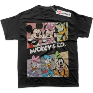 Mickey and Co T-Shirt, Cartoon True Fan Shirt SHIN1712092159 - Black