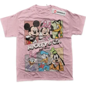Mickey and Co T-Shirt, Cartoon True Fan Shirt SHIN1712092159 - Pink