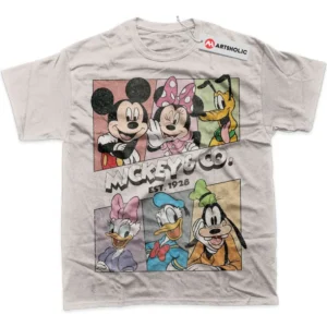 Mickey and Co T-Shirt, Cartoon True Fan Shirt SHIN1712092159 - Light Grey