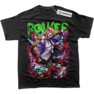 Power T-Shirt, Chainsaw Man True Fan Shirt SHIN1712092160 - Black