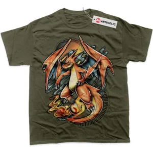 Charizard T-Shirt, Pokemon True Fan Shirt SHIN1712092161 - Army Green