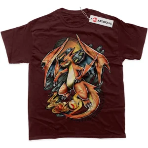 Charizard T-Shirt, Pokemon True Fan Shirt SHIN1712092161 - Wine Red