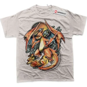 Charizard T-Shirt, Pokemon True Fan Shirt SHIN1712092161 - Light Grey