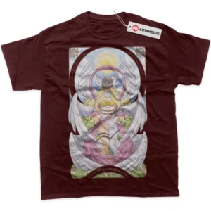 Angewomon T-Shirt, Digimon Adventure True Fan Shirt SHIN1712092162 - Wine Red