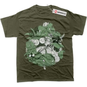 Grass Class Pokemon T-Shirt, Anime True Fan Shirt SHIN1712092166 - Army Green