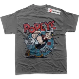 Popeye T-Shirt, Animated True Fan Shirt SHIN1712092169 - Coffee