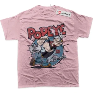 Popeye T-Shirt, Animated True Fan Shirt SHIN1712092169 - Pink