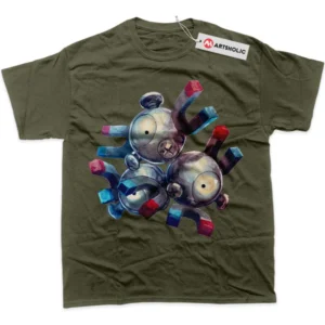Magneton T-Shirt, Pokemon True Fan Shirt SHIN1712092171 - Army Green
