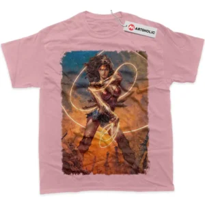Wonder Woman T-Shirt, DC Comics True Fan Shirt SHIN1712092176 - Pink