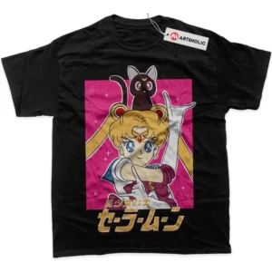 Usagi Tsukino T-Shirt, Sailor Moon True Fan Shirt SHIN1712092181 - Black