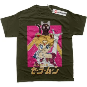 Usagi Tsukino T-Shirt, Sailor Moon True Fan Shirt SHIN1712092181 - Army Green