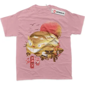 Catbus T-Shirt, My Neighbor Totoro True Fan Shirt SHIN1712092183 - Pink