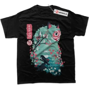 Princess Mononoke T-Shirt, Studio Ghibli True Fan Shirt SHIN1712092184 - Black