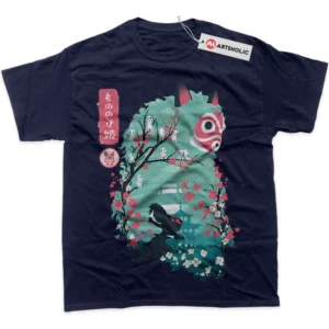 Princess Mononoke T-Shirt, Studio Ghibli True Fan Shirt SHIN1712092184 - Navy