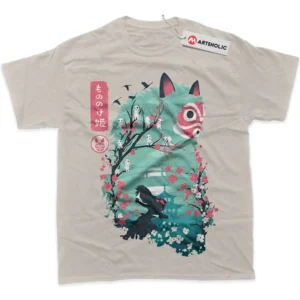 Princess Mononoke T-Shirt, Studio Ghibli True Fan Shirt SHIN1712092184 - Light Blue