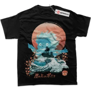 Ponyo T-Shirt, Studio Ghibli True Fan Shirt SHIN1712092185 - Black