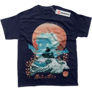 Ponyo T-Shirt, Studio Ghibli True Fan Shirt SHIN1712092185 - Navy