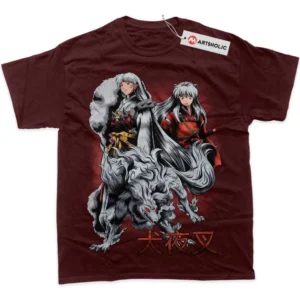 Sesshomaru T-Shirt, Inuyasha True Fan Shirt SHIN1712092186 - Wine Red