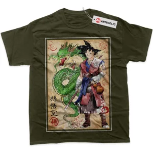 Son Goku T-Shirt, Shenron True Fan Shirt SHIN1712092187 - Army Green