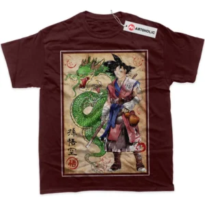 Son Goku T-Shirt, Shenron True Fan Shirt SHIN1712092187 - Wine Red