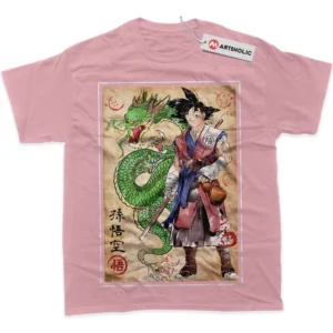 Son Goku T-Shirt, Shenron True Fan Shirt SHIN1712092187 - Pink