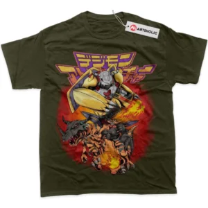 Agumon T-Shirt, WarGreymon True Fan Shirt SHIN1712092188 - Army Green