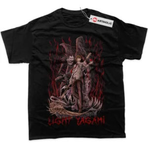 Light Yagami T-Shirt, Death Note True Fan Shirt SHIN1712092190 - Black