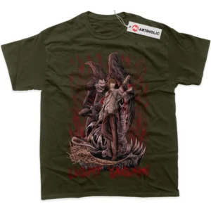 Light Yagami T-Shirt, Death Note True Fan Shirt SHIN1712092190 - Army Green