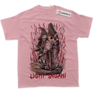Light Yagami T-Shirt, Death Note True Fan Shirt SHIN1712092190 - Pink