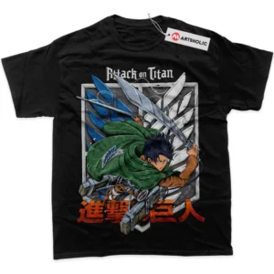 Levi Ackerman T-Shirt, Attack On Titan True Fan Shirt SHIN1712092192 - Black